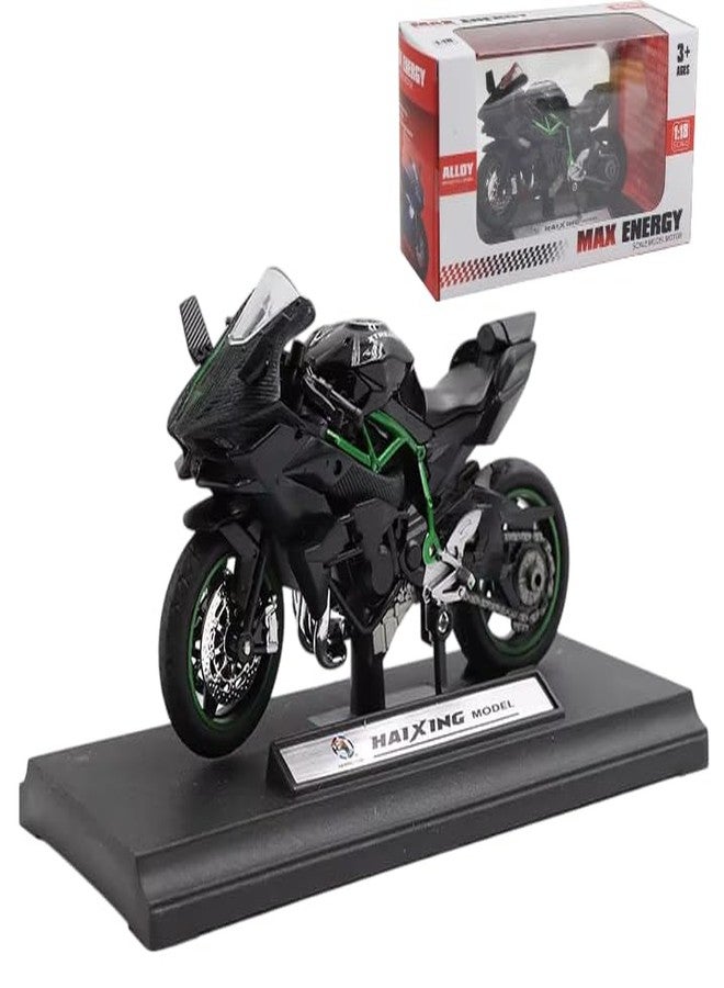 Bestie toys Classicmotorcycle Diecast 1/18 H2R Alloy Motorcycle Model Custom Diecast Model Motorcycle Best For Collection, Black - Image 1